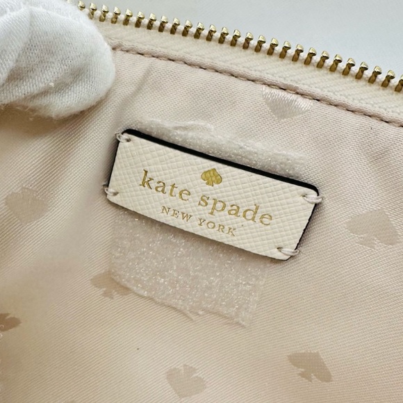 Kate Spade Dottie Embroidered Straw Wristlet - Picture 6 of 8